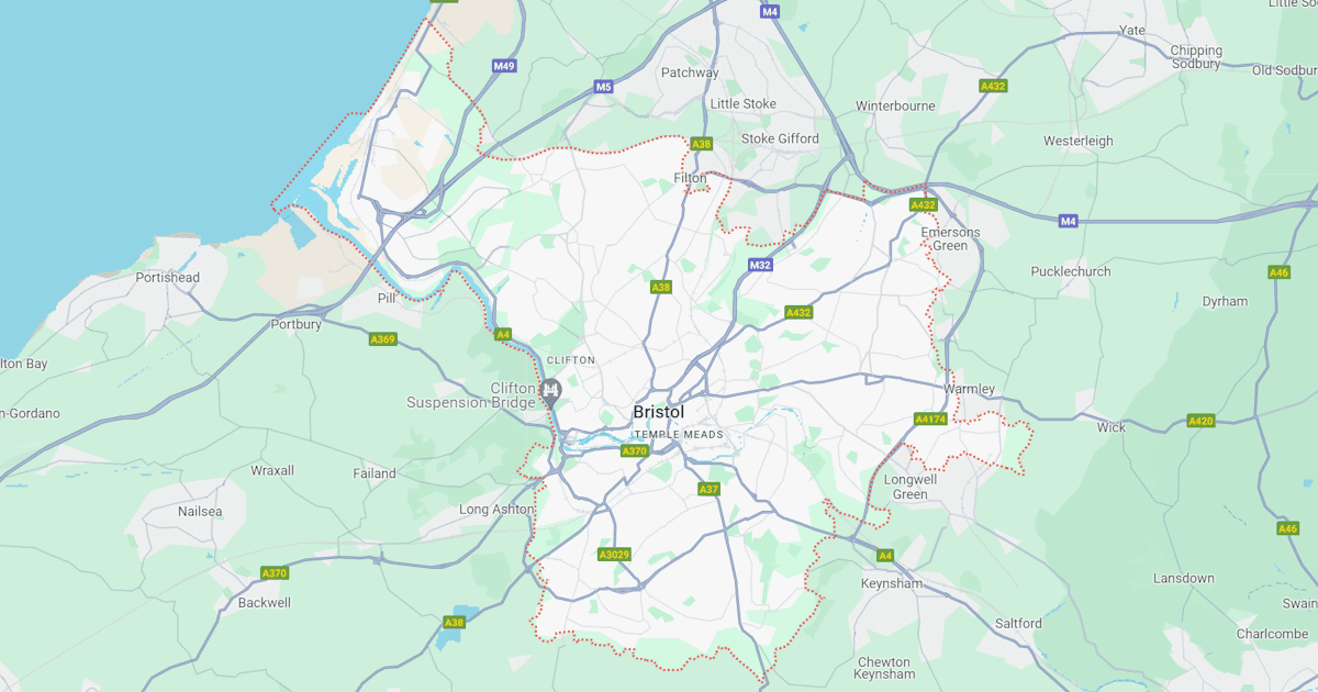 Map of Bristol