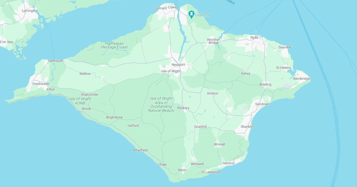 Map of Isle Of Wight
