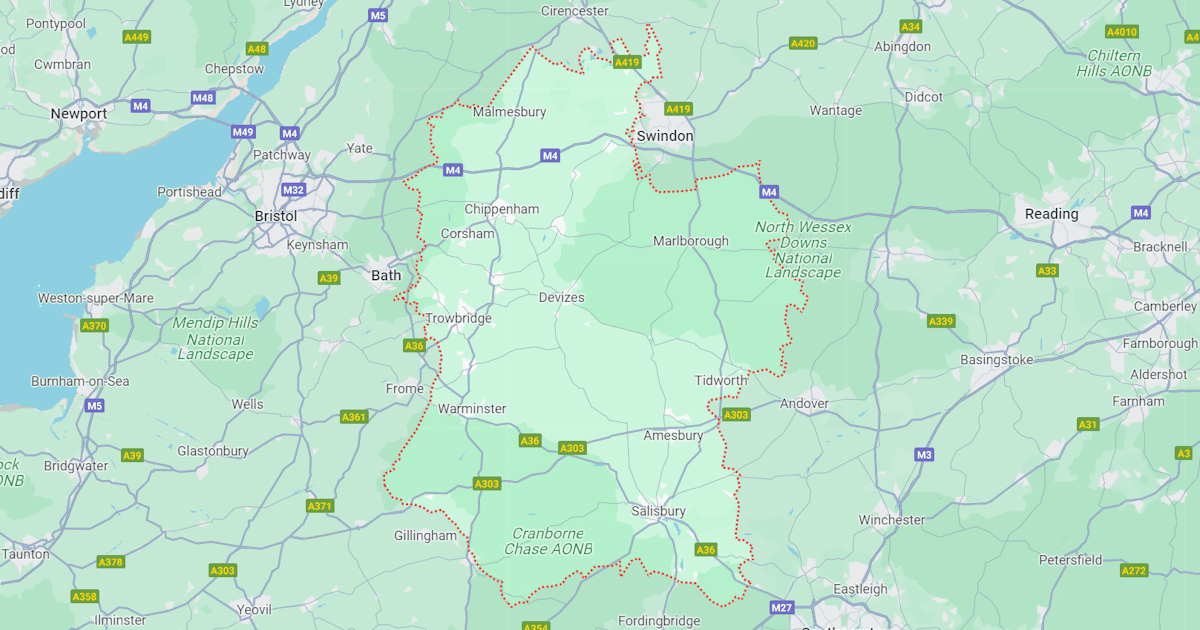 Map of Wiltshire