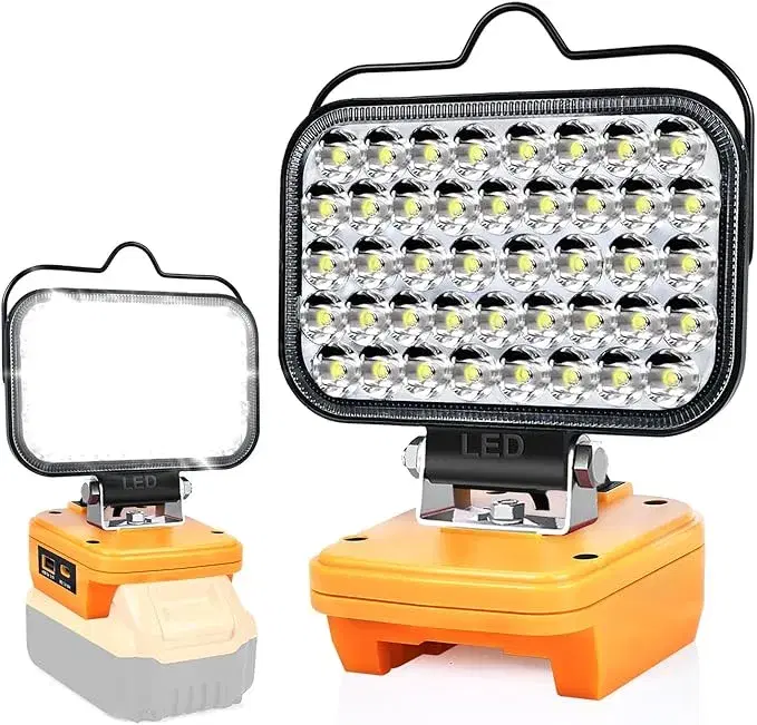 Cordless LED Work Light for Dewalt 20V Battery - Ultimate Portable Lighting Solution