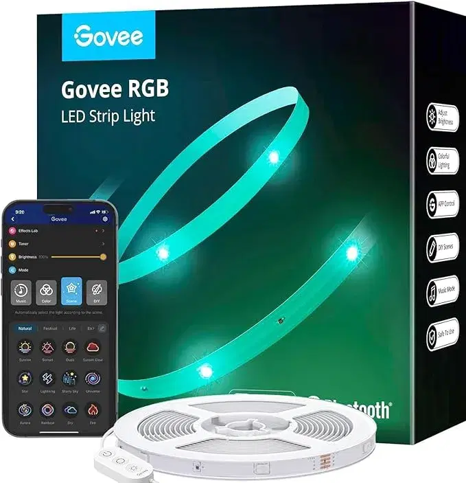 Govee LED Light 15M - Bluetooth LED Strip Lights for Home