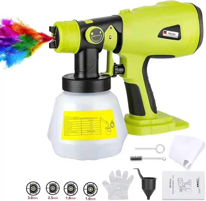 Hipoke Cordless Paint Sprayer for Effortless Painting