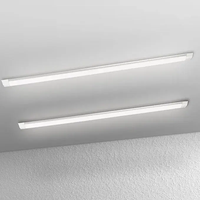 JZ CTG 2 Pack LED Batten Light 4FT 36W - Super Bright Ceiling Light