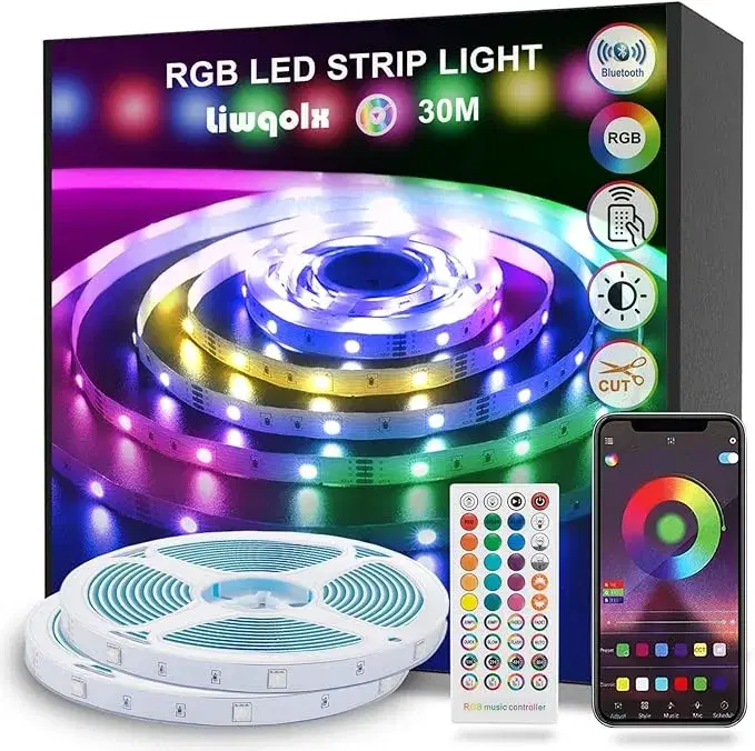 RGB LED Strip Lights 30m - Liwqolx