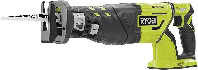 Ryobi R18RS7-0 One+ Cordless Brushless Recip Saw – Hyper Green