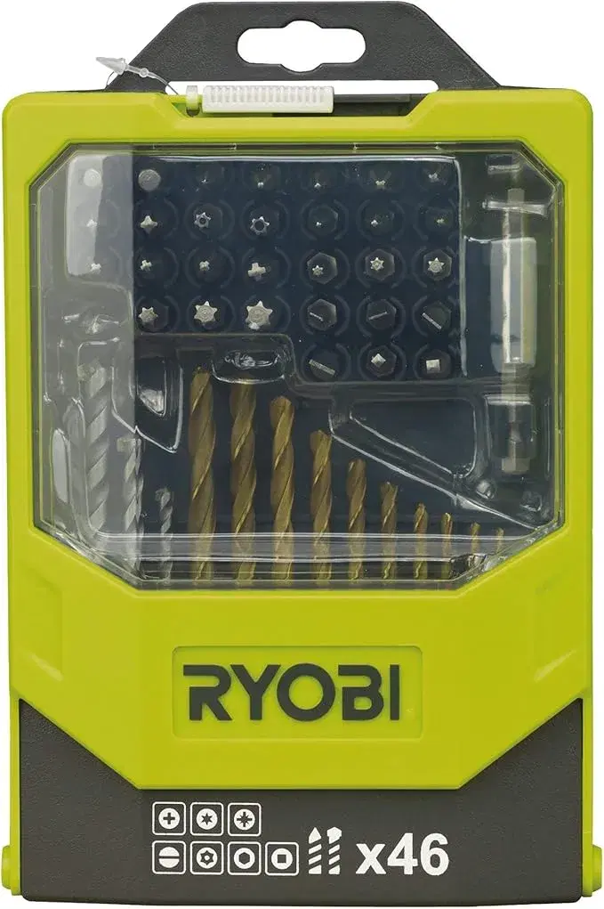 Ryobi RAK46MIX 46-Piece Mixed Drilling and Driving Bit Set