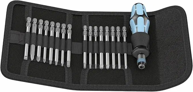 Wera Kraftform Kompakt 60 Stainless Bit-Holding Screwdriver & Bit Set